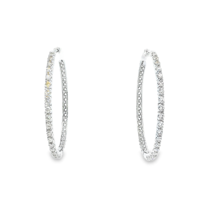 14K DIAMOND HOOPS 1.35CTW 821250