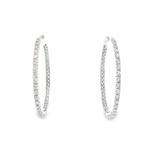 14K DIAMOND HOOPS 1.35CTW 821250