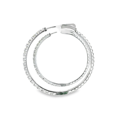 14K DIAMOND HOOPS 1.35CTW 821250