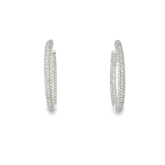 10K DIAMOND HOOPS 4.00CTW 821600