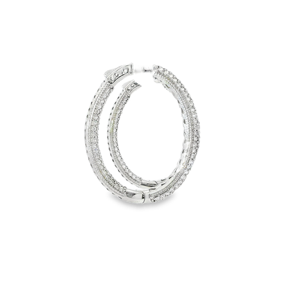 10K DIAMOND HOOPS 4.00CTW 821600