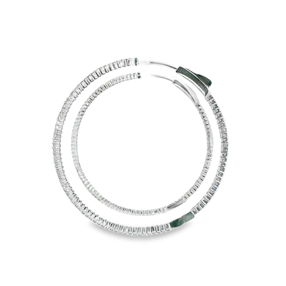 14K DIAMOND HOOPS 1.35CTW 821130