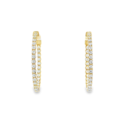 10K DIAMOND HOOPS 3.53CTW 822300
