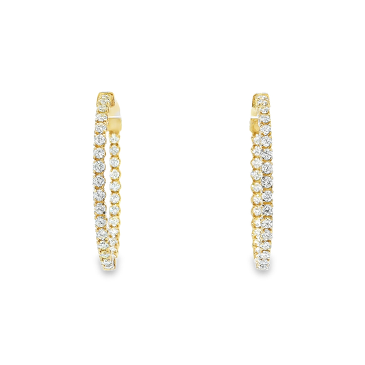 10K DIAMOND HOOPS 3.53CTW 822300
