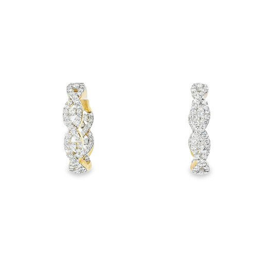 14K DIAMOND EARRINGS 2.00CTW 821210