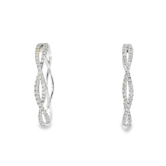 14K INFINITY HOOPS 2.00CTW 821000