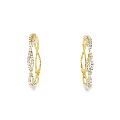 14K INFINITY HOOPS 2.00CTW 821000