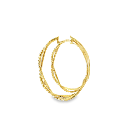 14K INFINITY HOOPS 2.00CTW 821000