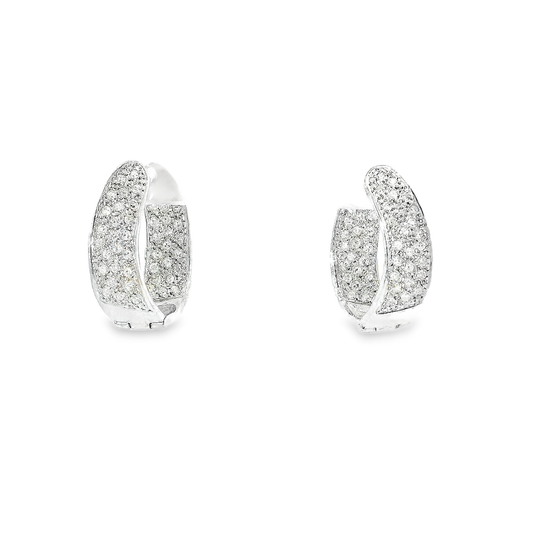 14K DIAMOND HOOPS 0.50CTW 82250