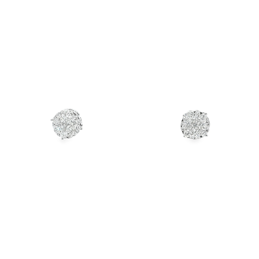 14K DIA FLOWER SET EARR 1.00CTW 82680