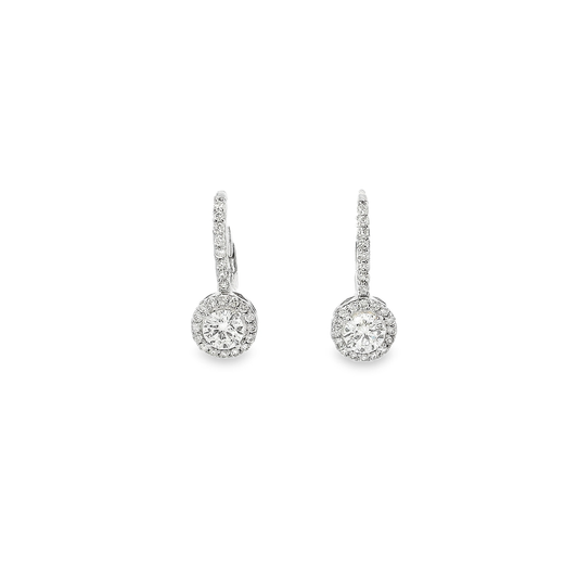 14K DIA DROP EARR 1.50CTW 821800
