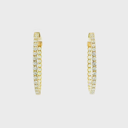 10K DIAMOND HOOPS 3.53CTW 822300
