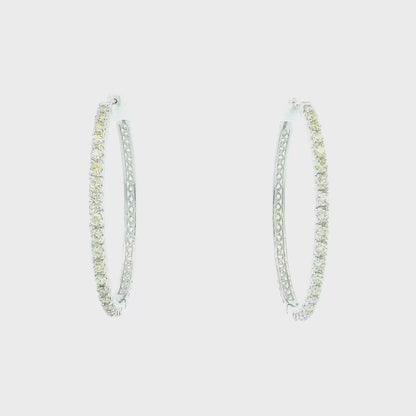14K DIAMOND HOOPS 1.35CTW 821250