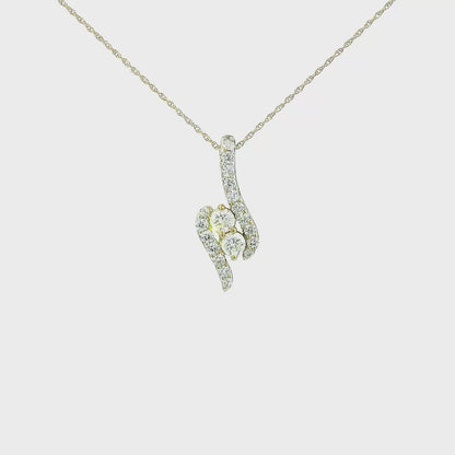 14K DIA PENDANT 1.00CTW 82395 (Pendant+Necklace)