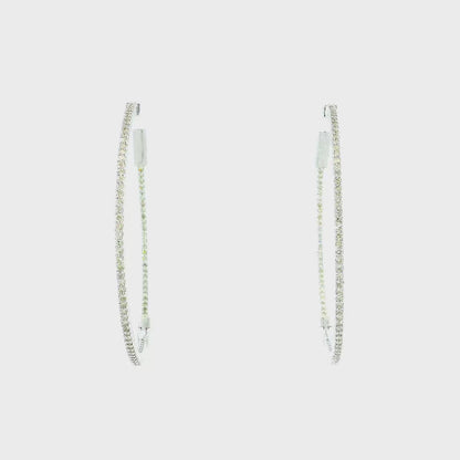14K DIAMOND HOOPS 1.35CTW 821130