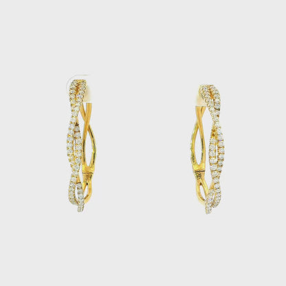 14K INFINITY HOOPS 2.00CTW 821000