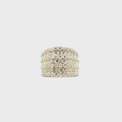 14K DIA RING 3.86CTW 822700