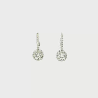 14K DIA DROP EARR 1.50CTW 821800
