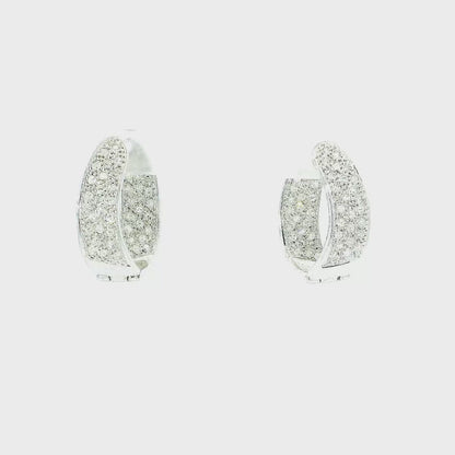 14K DIAMOND HOOPS 0.50CTW 82250
