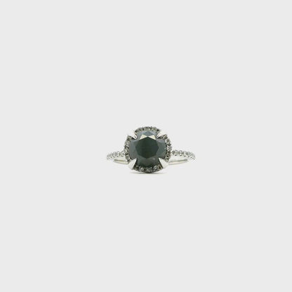 10K BLACK DIA RING 1.00CTW 82500