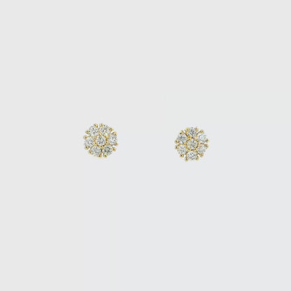 14KT YG .44CT-D FLW ERG 1.5GR