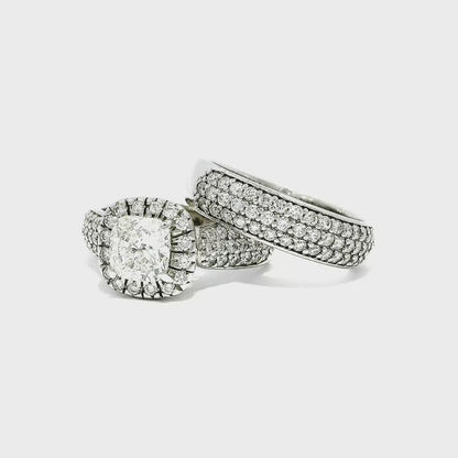 14K DIA RING SET 2.26CTW/1. 10CTW 823599 2PC