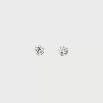 14K WG 2.00CT RD DIA STUDDS VS/SI **LCD/SPL**