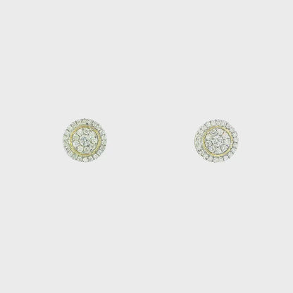 14K DIA STUDS 1.00CTW 82650