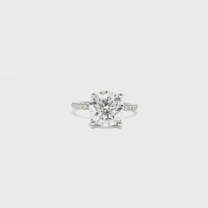 14K DIA RING 4.01 CTW/3. 01CTR VVS2/G GIA