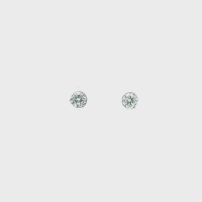 14K WG 1.00CT RD DIA STUDDS VS/SI **LCD/SPL**