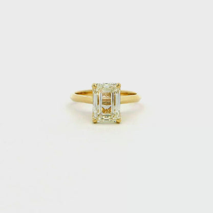 14K YG 3.00CT EM DIA LDS RINGS VS/SI **LCD/SPL**
