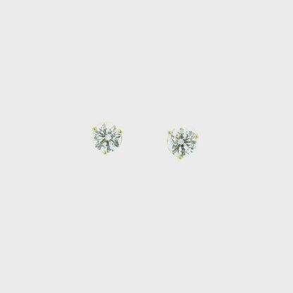 14K YG 2.00CT RD DIA STUDDS VS/SI **LCD/SPL**
