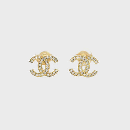 18K CHANNEL EARRINGS VVS DIAMONDS 82500
