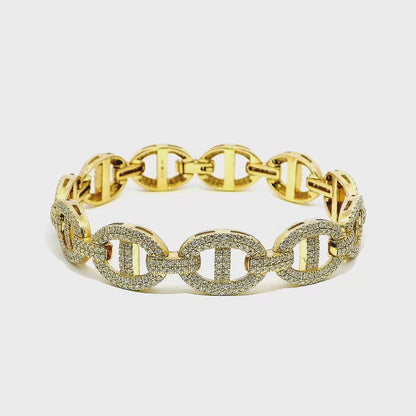 14K YG DIA GUCCI BRACELET 6.00CTW 823000