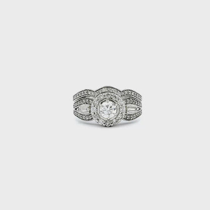 14K DIA RING SET 1.20CTW 821175 2PC