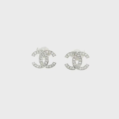 18K CHANNEL EARRINGS VVS DIAMONDS 82500