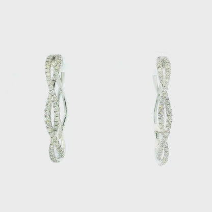 14K INFINITY HOOPS 2.00CTW 821000