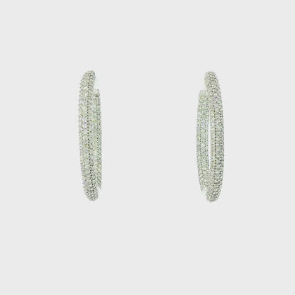 10K DIAMOND HOOPS 4.00CTW 821600