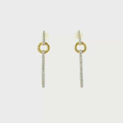 10K DIA EARR DROP 0.35CTW 82100
