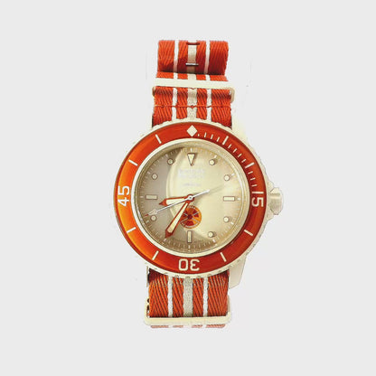 Stylish Orange Dive Watch