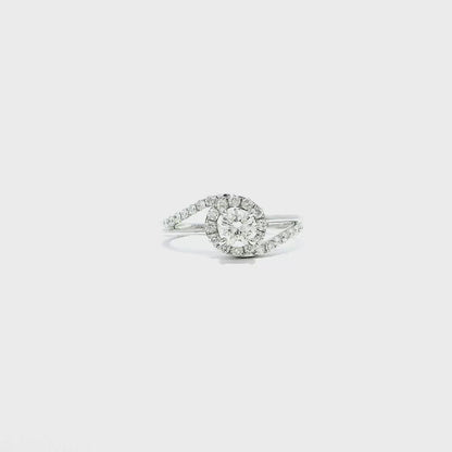 14K DIA RING 1.00CTW/ . 040CTR VS1/H 82735